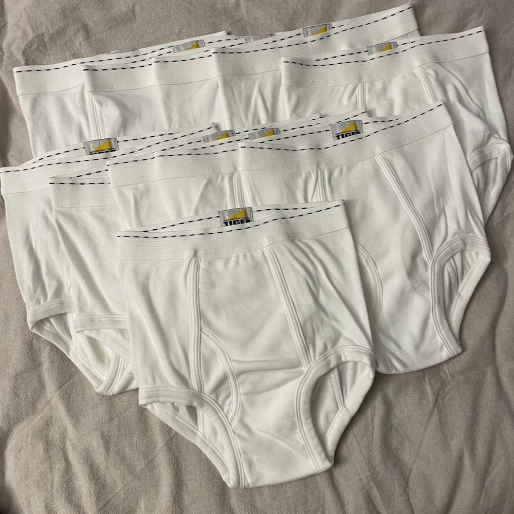 Tiger Briefs Underwear Boys Teens Size 14-16 White 11 Pack Cotton